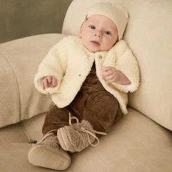 Grey Sherpa Fleece Pre-Walkers