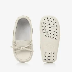 Grey Suede Leather Pre-Walker Moccasins