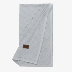 Grey Viscose Knit Baby Blanket (100cm)
