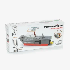 Grey Wooden Aircraft Carrier Toy (54cm)