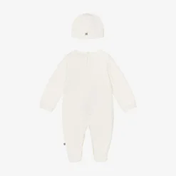 Ivory & Gold Cotton Babysuit Set