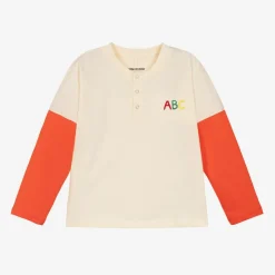 Ivory & Orange Organic Cotton Top