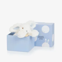Ivory & Blue Plush Bunny Soft Toy (16cm)