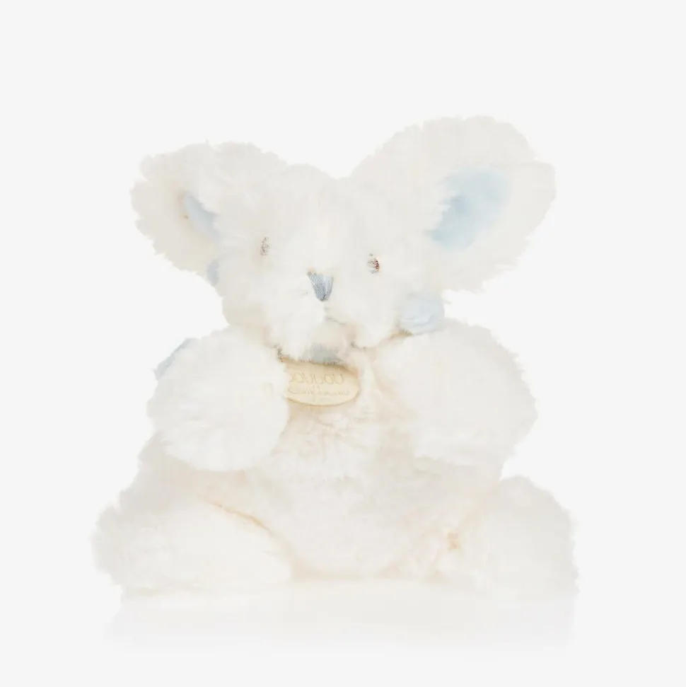 Ivory & Blue Plush Bunny Soft Toy (16cm)