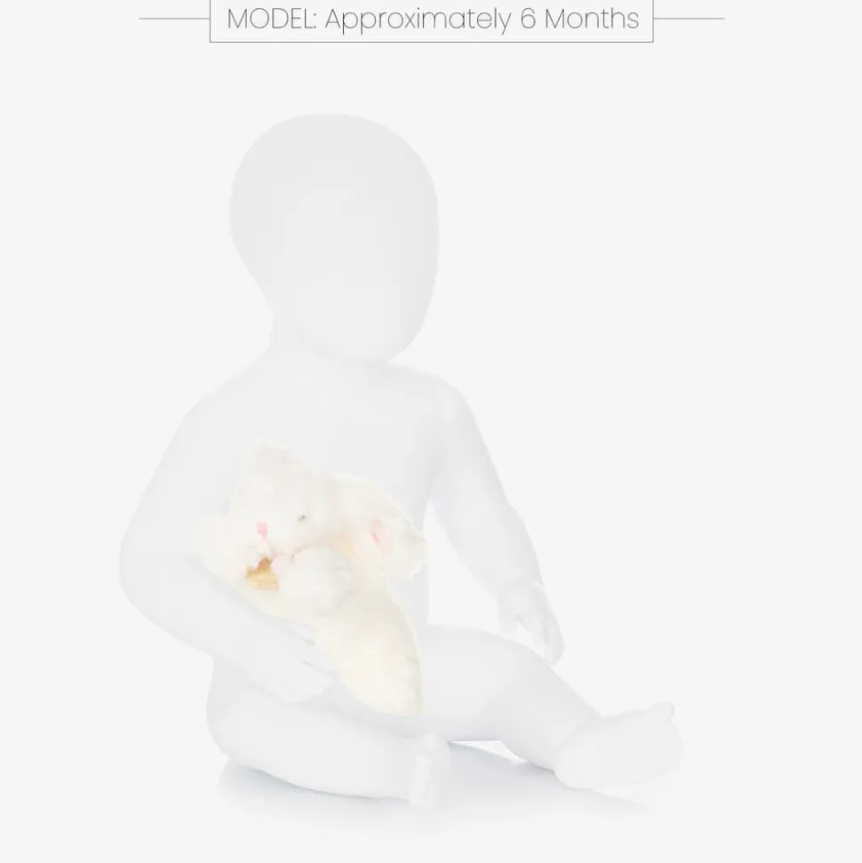 Ivory & Pink Plush Bunny Soft Toy (16cm)