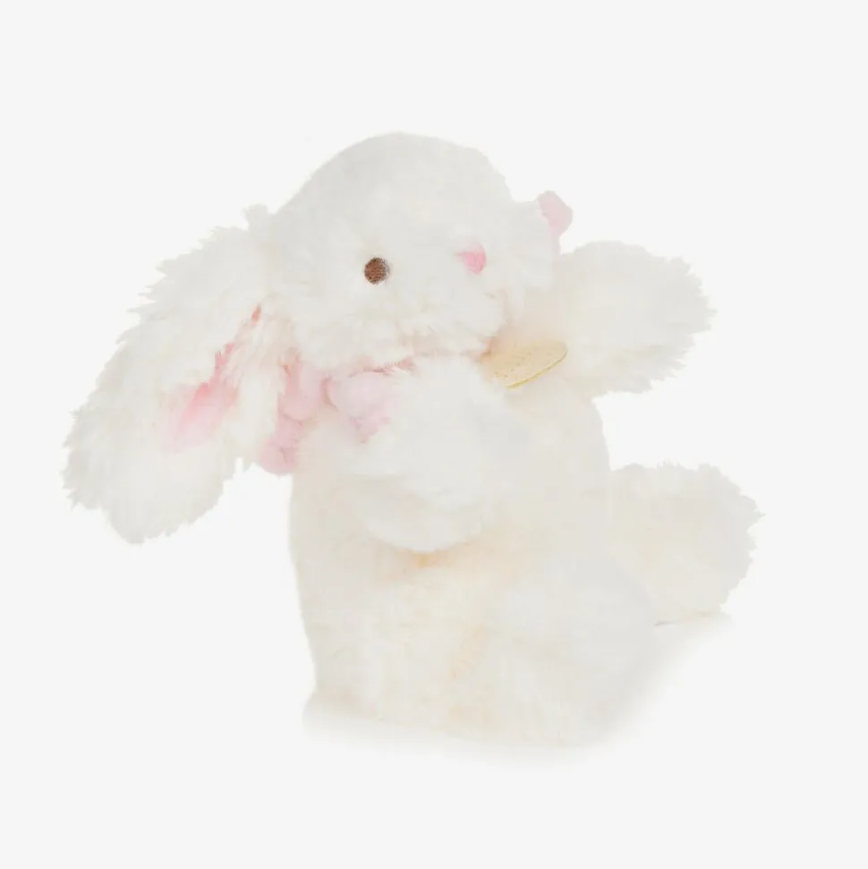 Ivory & Pink Plush Bunny Soft Toy (16cm)