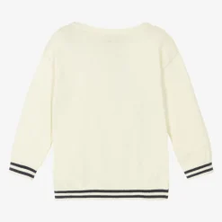 Ivory Cotton & Wool Sweater