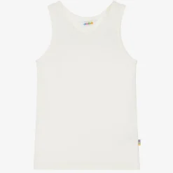 Ivory Cotton & Wool Vest