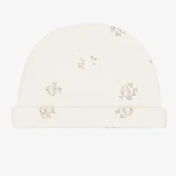 Ivory Cotton Bunny Hat