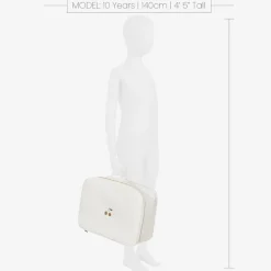Ivory Cotton Canvas Suitcase (41cm)