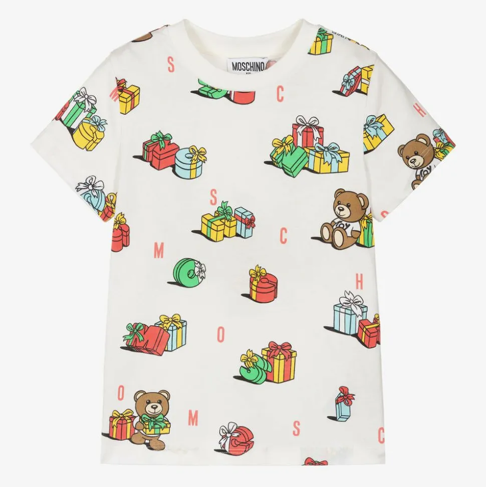 Ivory Cotton Festive Gifts T-Shirt