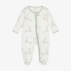 Ivory Cotton Giraffe Happiness Babygrow