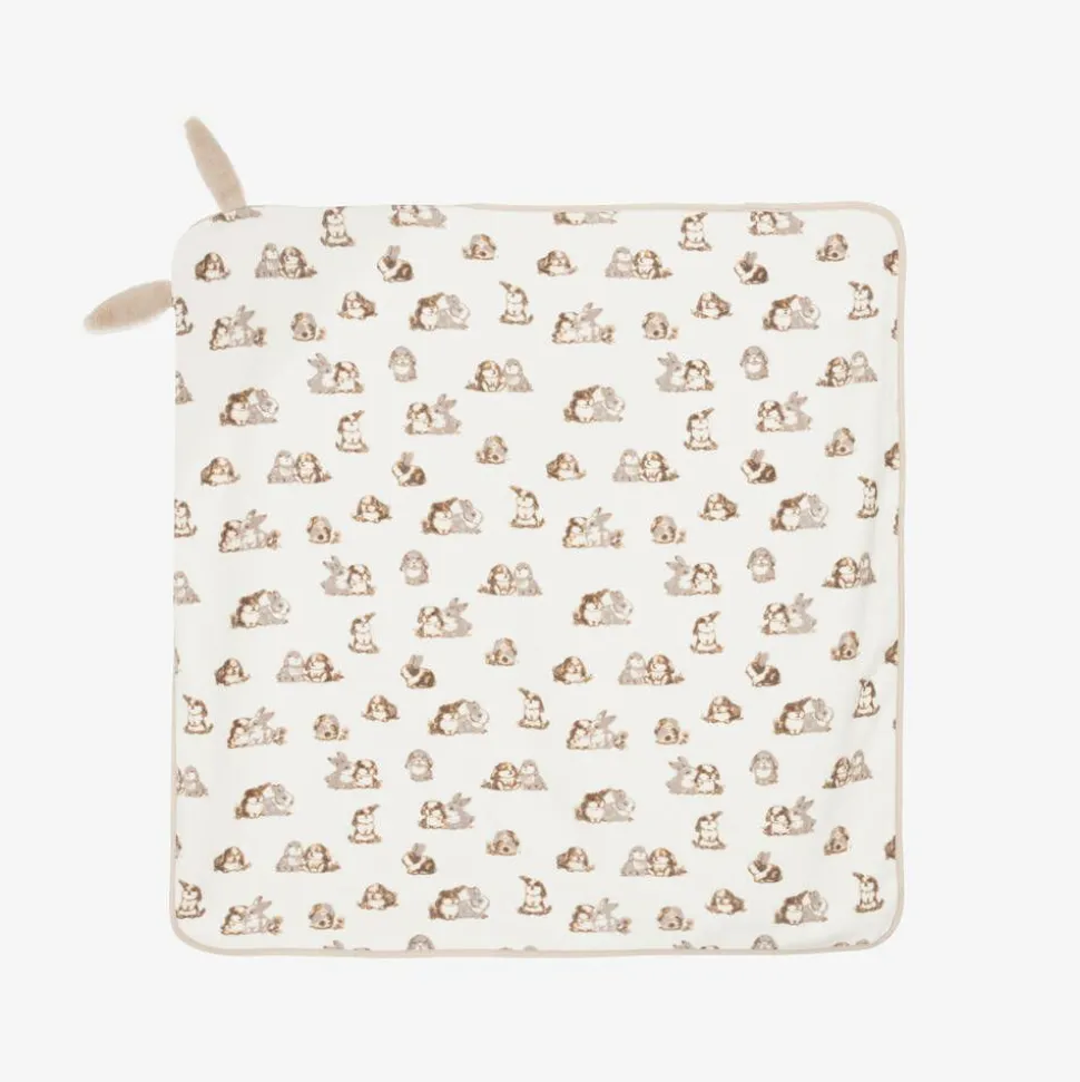 Ivory Cotton Hooded Baby Towel (83cm)