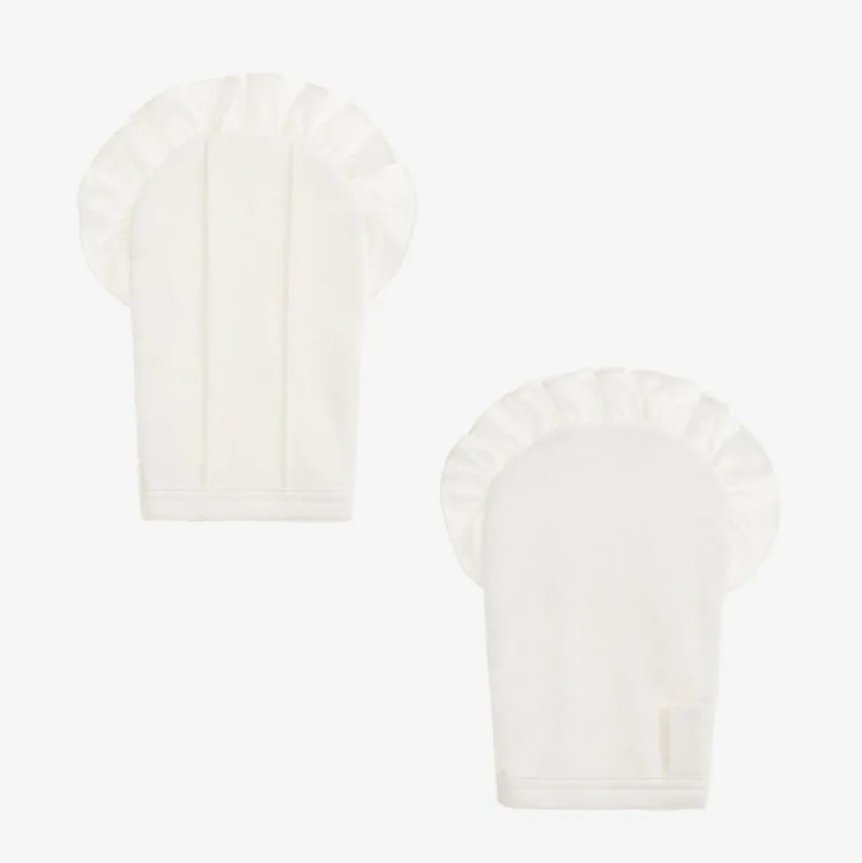 Ivory Cotton Hooded Towel & Mitt Set (76cm)