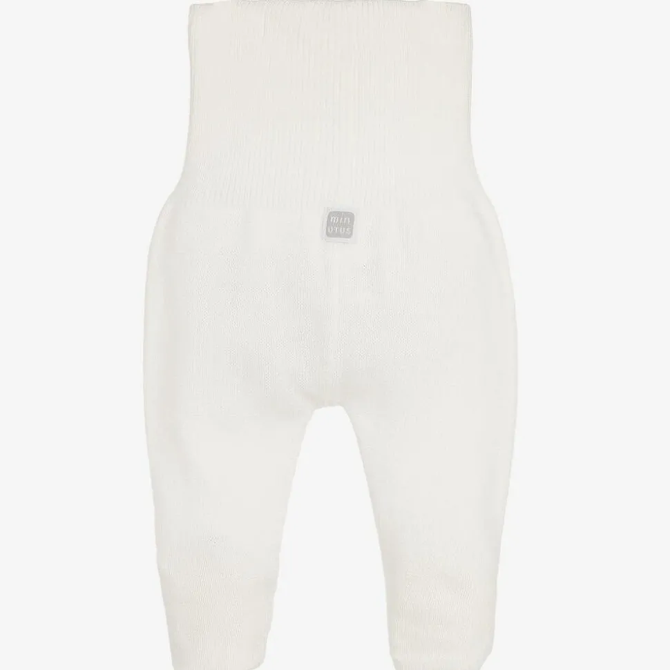 Ivory Cotton Knit Baby Trousers