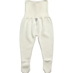 Ivory Cotton Knit Baby Trousers