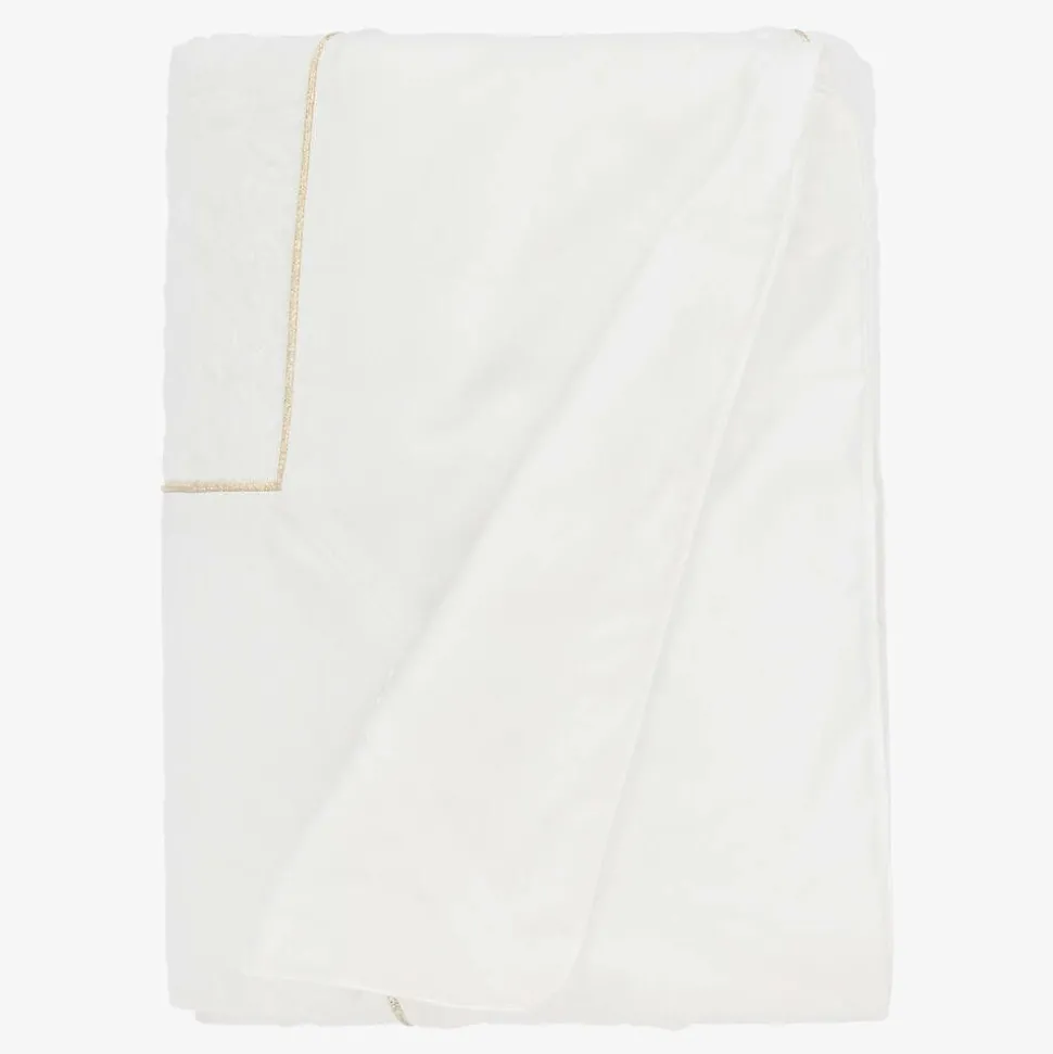Ivory Cotton Padded Baby Blanket (99cm)