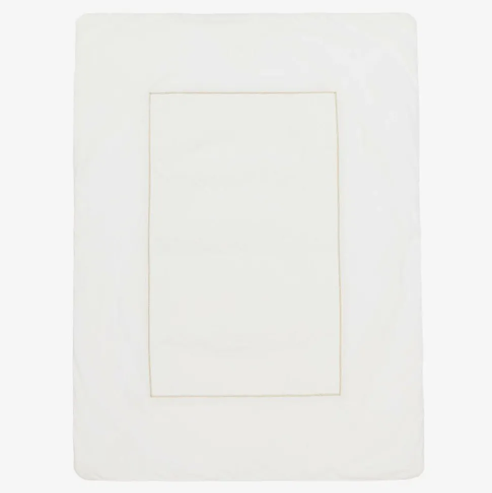 Ivory Cotton Padded Baby Blanket (99cm)