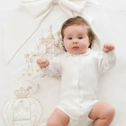 Ivory Cotton Padded Blanket (85cm)