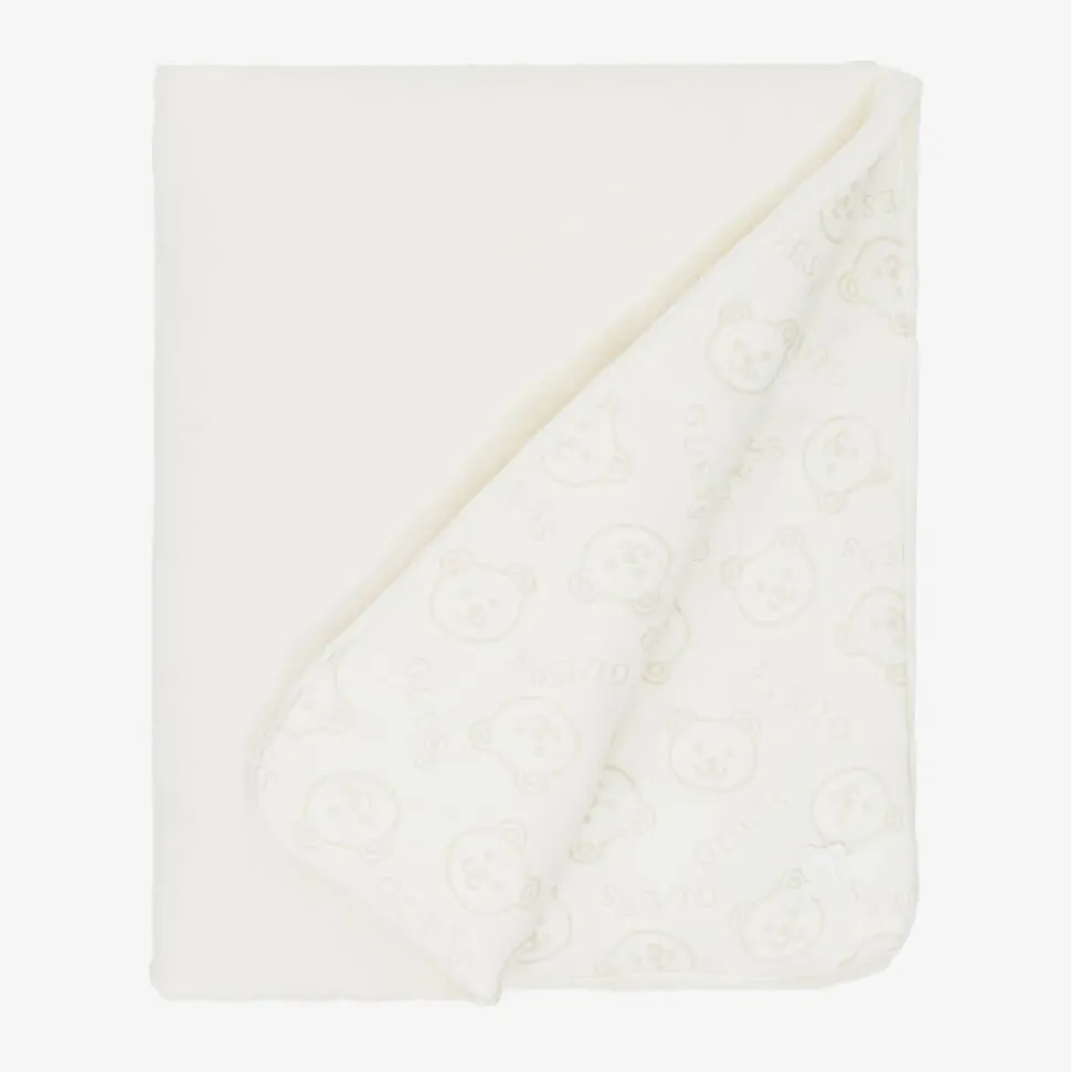 Ivory Cotton Teddy Bear Blanket (92cm)