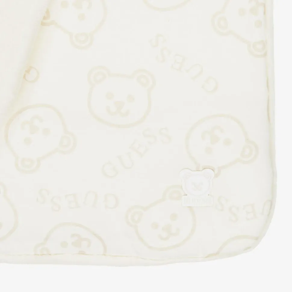 Ivory Cotton Teddy Bear Blanket (92cm)
