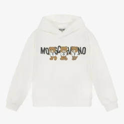 Ivory Cotton Teddy Bear Hoodie