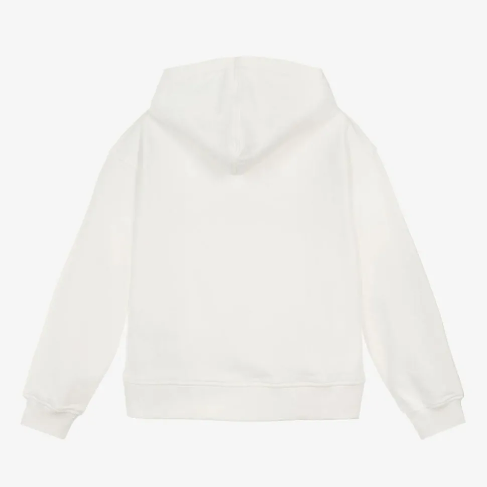 Ivory Cotton Teddy Bear Hoodie