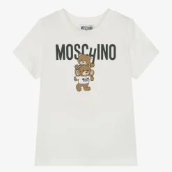 Ivory Cotton Teddy Bear T-Shirt
