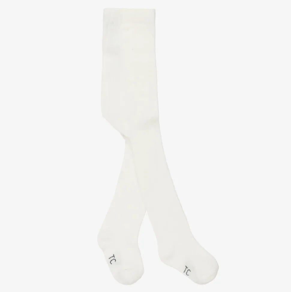Ivory Cotton Tights