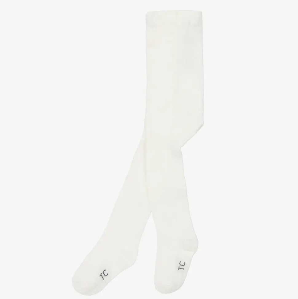 Ivory Cotton Tights