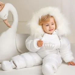 Ivory Crown Baby Snowsuit