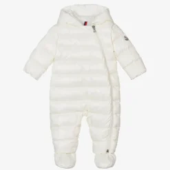Ivory Down Padded Indro Puffer Snowsuit