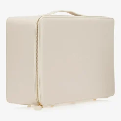 Ivory Faux Leather Suitcase (42cm)