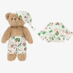 Ivory Festive Pyjama Teddy Bear (34cm)