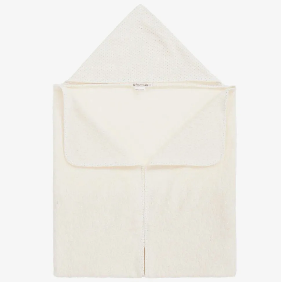 Ivory Hooded Cotton Baby Towel (92cm)