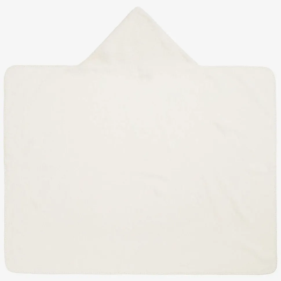 Ivory Hooded Cotton Baby Towel (92cm)