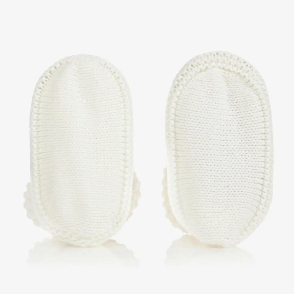 Ivory Knitted Booties