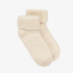 Ivory Organic Cotton Baby Socks