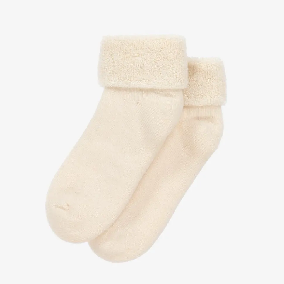 Ivory Organic Cotton Baby Socks