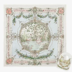 Ivory Organic Cotton Swaddle & Bib Set