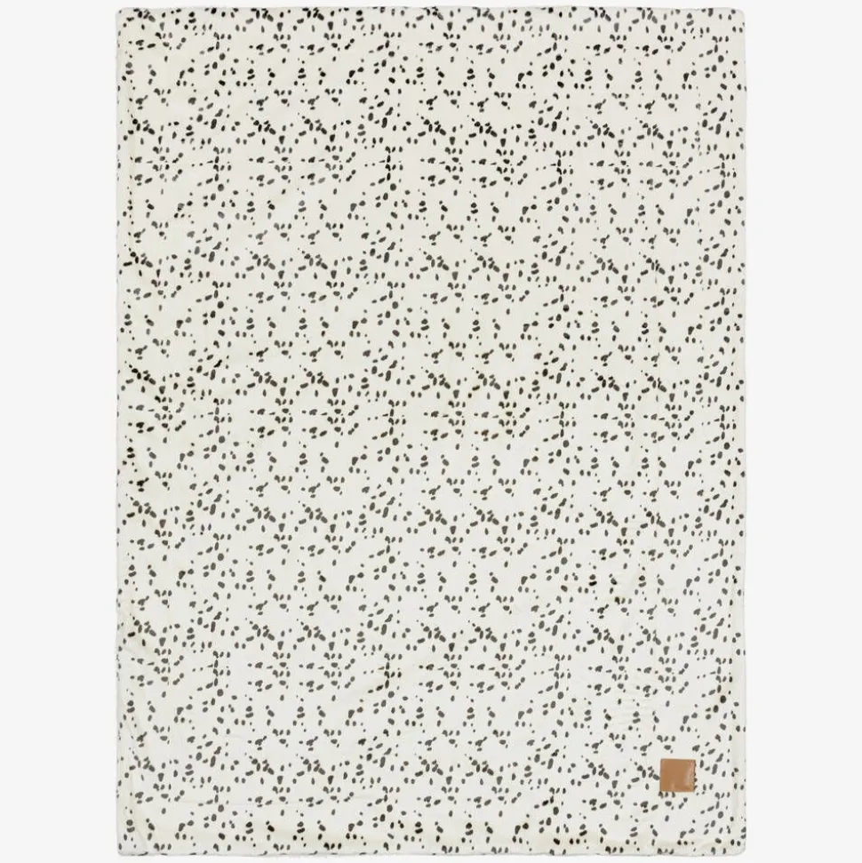 Ivory Plush Dalmation Print Blanket (98cm)