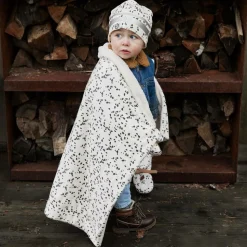 Ivory Plush Dalmation Print Blanket (98cm)