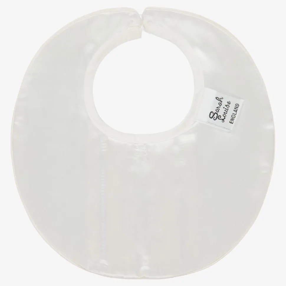 Ivory Silk Baby Bib