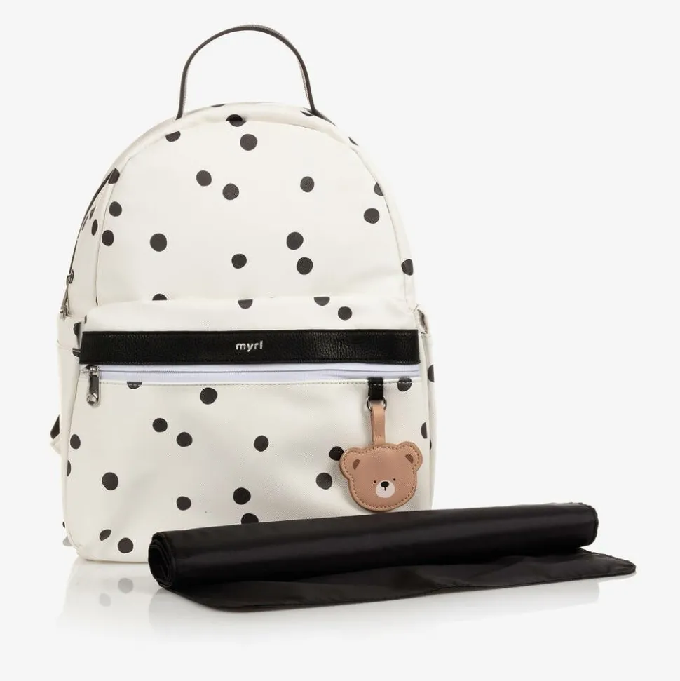 Ivory Spot Changing Backpack (34cm)