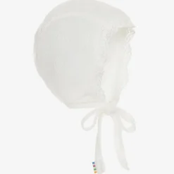 Ivory Wool & Silk Bonnet