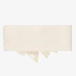 Ivory Wool Bow Headband