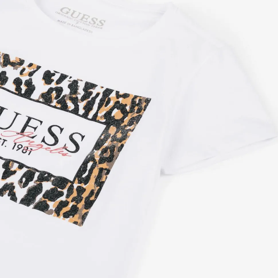 Junior Girls White Cotton T-Shirt