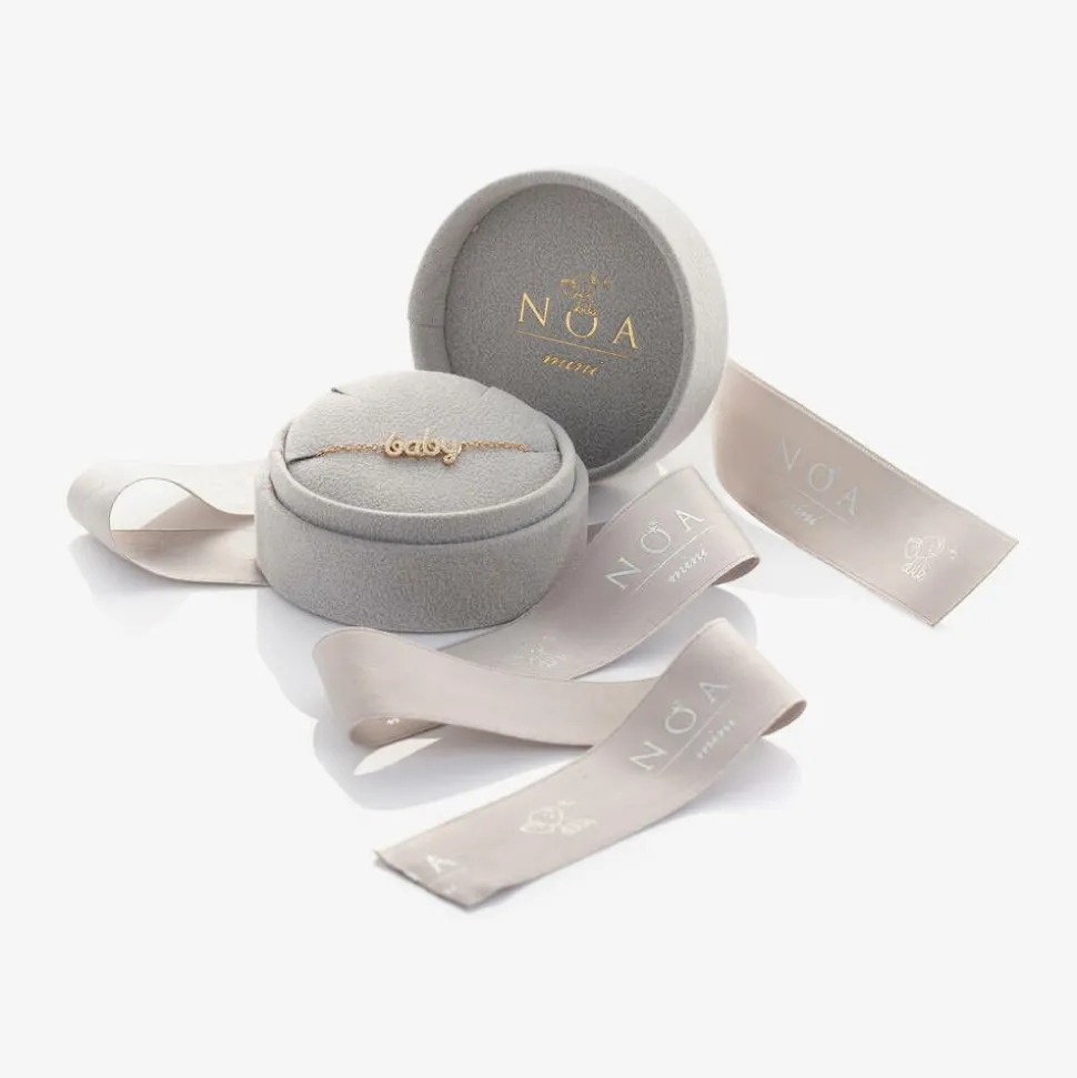 18kt Yellow Gold Diamond Baby Bracelet