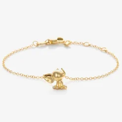 18kt Yellow Gold Diamond Elephant Bracelet