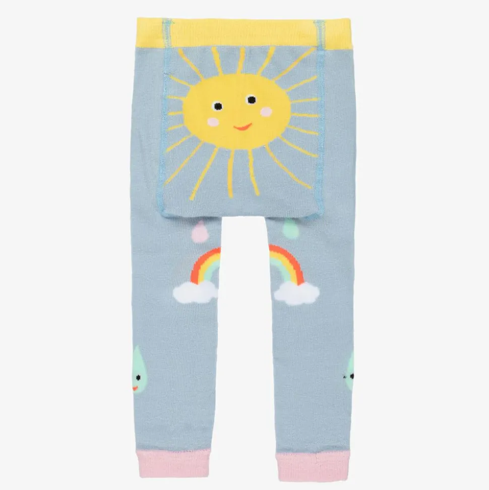 Light Blue Cotton Leggings